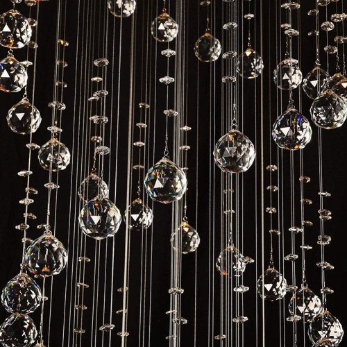 Duży żyrandol kryształowy 180cm K316